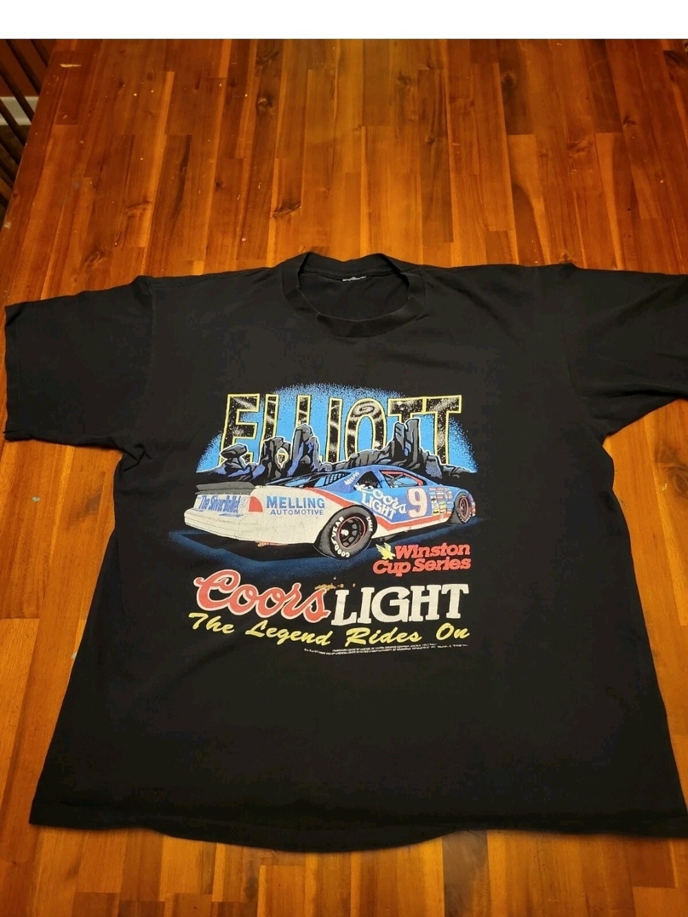 Bill Elliott Coors Light Winston Cup Series 1990's T-shirt Single Stitch No Tag